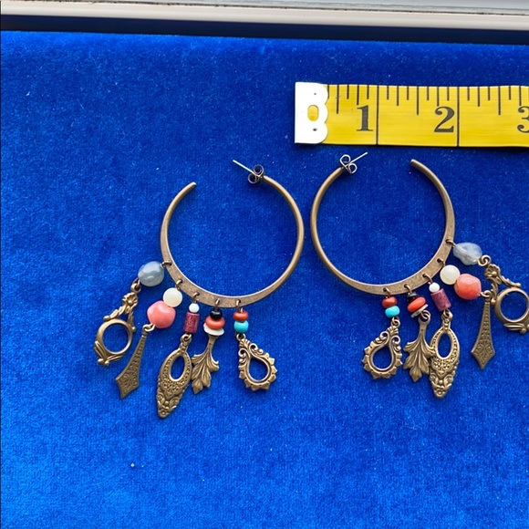 GORGEOUS ANTIQUE AND BEADED EARRINGS - Picture 5 of 5